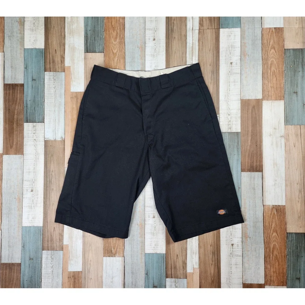 Dickies Relaxed Fit Multi-Pocket Work Shorts Black Mens 34 WR840BK